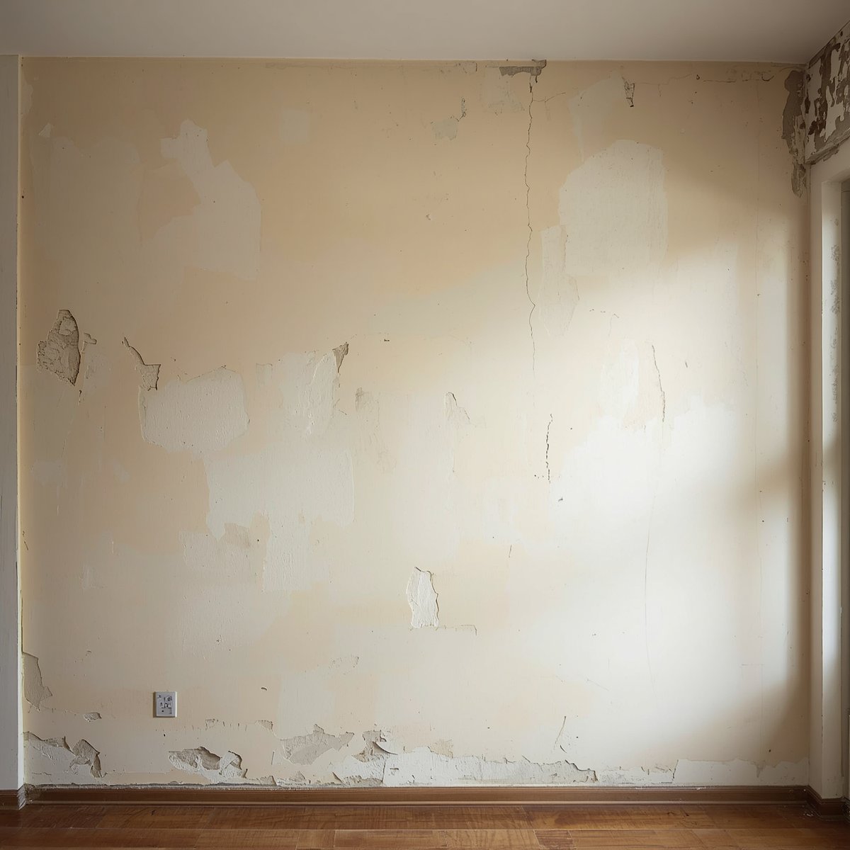 Living room before painting