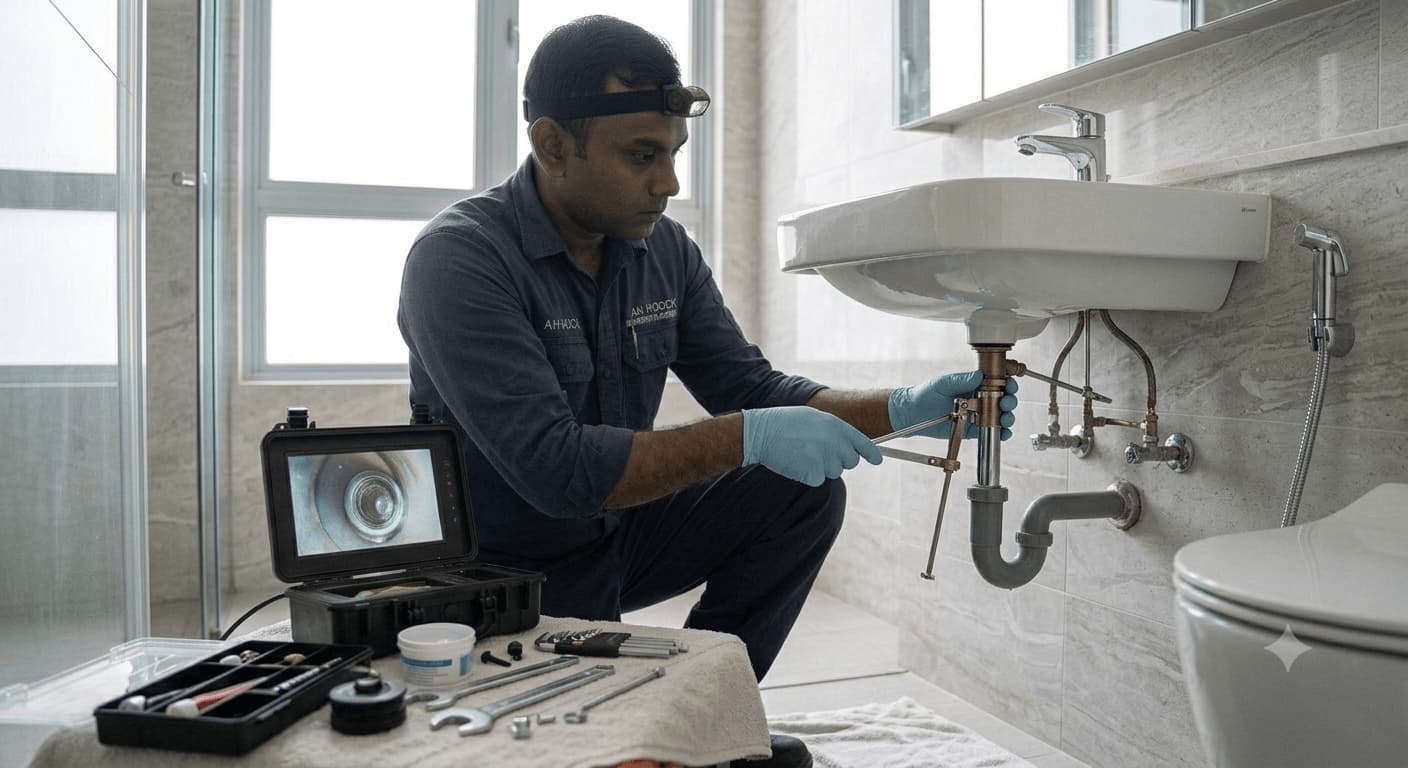 Bathroom sink stopper repair service in Singapore