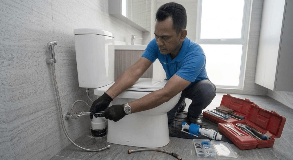 bidet-spray-hose-valve-leak-repair-singapore