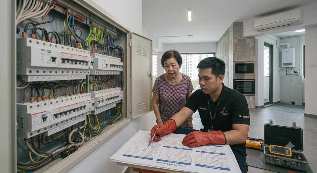 Distribution board planning for renovation appliances air conditioning and electrical load upgrades in Singapore home