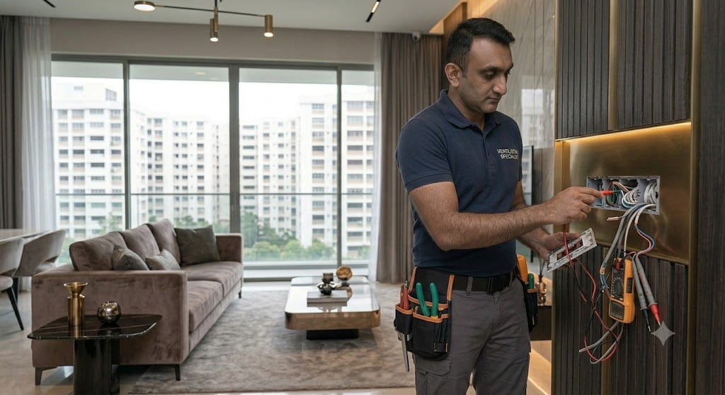 Neutral wire requirement check service in Singapore for smart switch installation and smart home electrical upgrades
