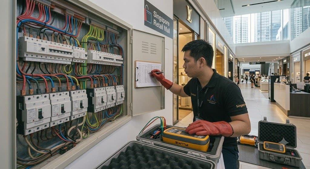 Commercial office and shop distribution board installation upgrade and maintenance service in Singapore