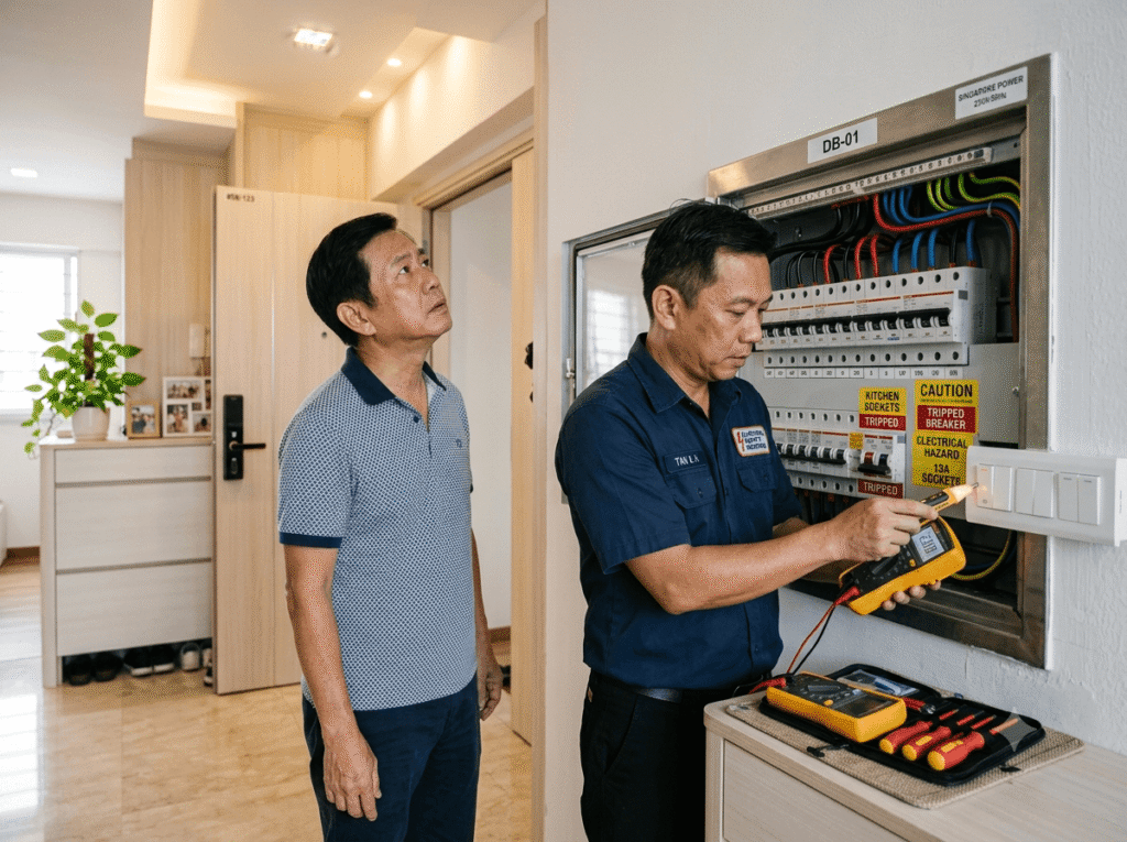 LED light flickering due to dimmer compatibility problem in a home